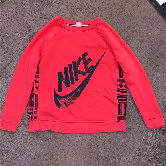 Nike Tops - red NIKE sweatshirt